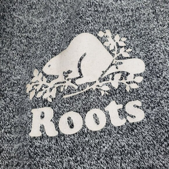Roots Heathered Gray Sweatpants Joggers Elastic Drawstring Waist S Small - Picture 2 of 12